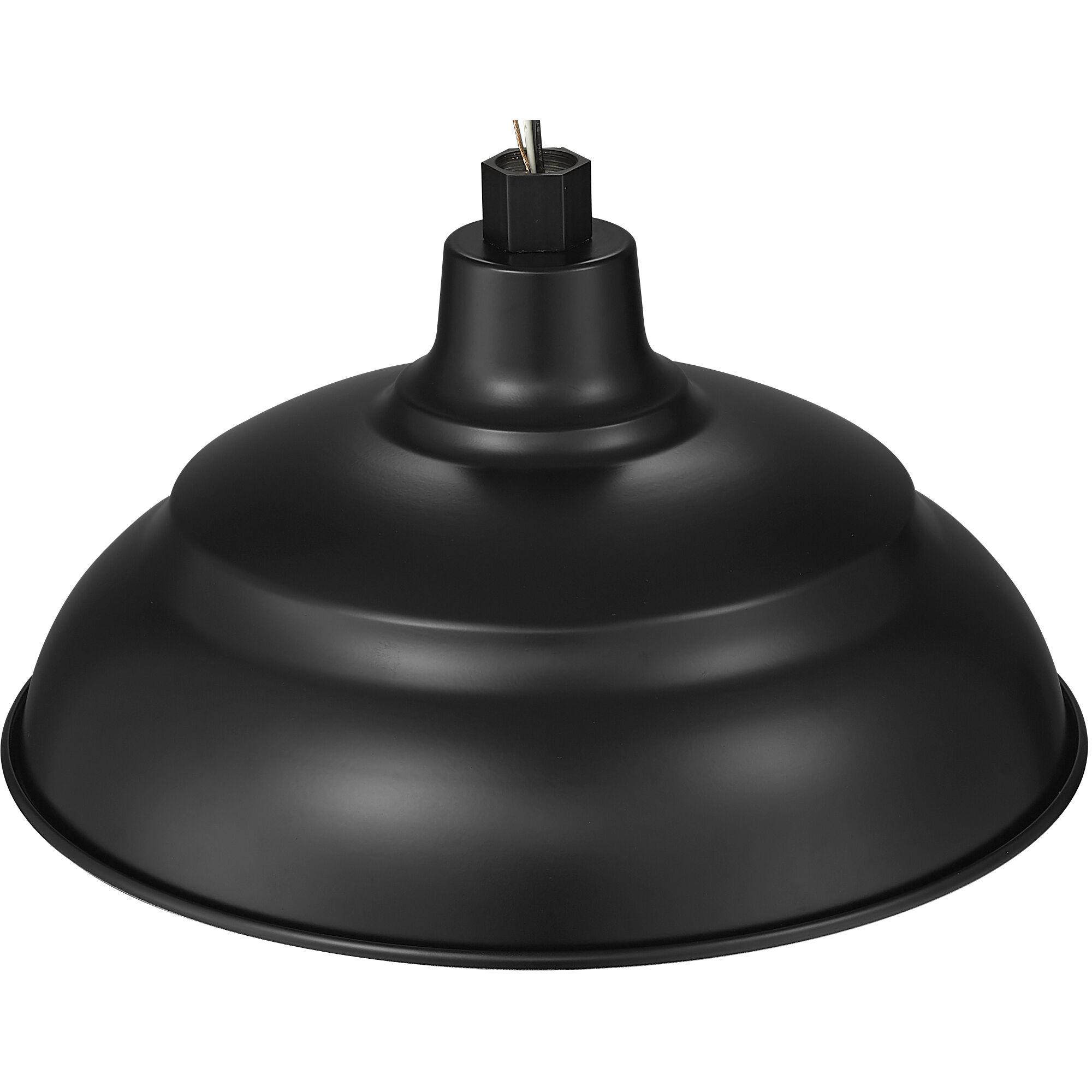 R Series Satin Black 14 inch Warehouse Shade